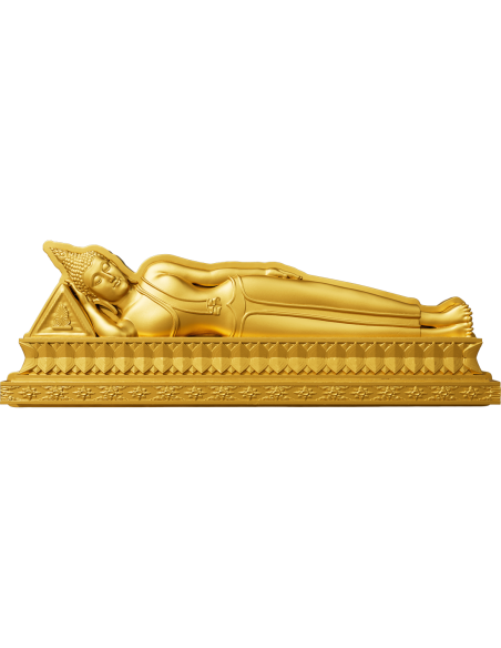 MARDI BUDDHA RECLINING 7 Days Buddha Series 1 Oz Silver Coin 5000 Francs Chad 2024 - Coins & More - Tchad