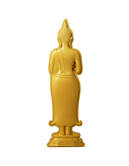 MERCREDI BUDDHA RECEIVING 7 Days Buddha Series 1 Oz Silver Coin 5000 Francs Chad 2024 - Coins & More - Tchad