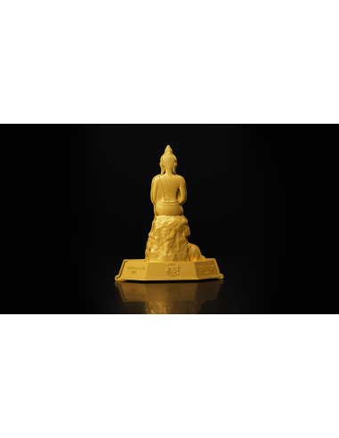 Mercredi soir Bouddha le bienheureux 7 jours Série Bouddha 1 Oz Pièce d'argent 5000 Francs Tchad 2024 - Coins & More - Tchad