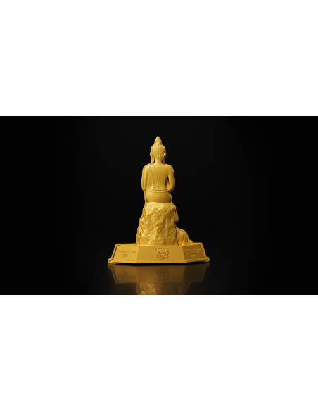 MITTWOCHSABEND BUDDHA DER Gesegnete 7 Tage Buddha Serie 1 Oz Silbermünze 5000 Francs Chad 2024 - Coins & More - Tschad