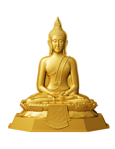 JEUDI BUDDHA MEDITATION 7 jours Série Bouddha 1 Oz Pièce en argent 5000 Francs Tchad 2024 - Coins & More - Tchad