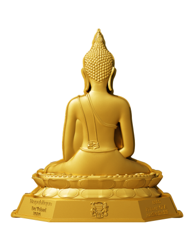 JEUDI BUDDHA MEDITATION 7 jours Série Bouddha 1 Oz Pièce en argent 5000 Francs Tchad 2024 - Coins & More - Tchad