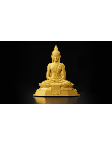 JEUDI BUDDHA MEDITATION 7 jours Série Bouddha 1 Oz Pièce en argent 5000 Francs Tchad 2024 - Coins & More - Tchad