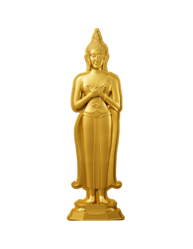 FRIDAY BUDDHA CONTEMPLATION 7 Tage Buddha Serie 1 Oz Silbermünze 5000 Francs Chad 2024 - Coins & More - Tschad