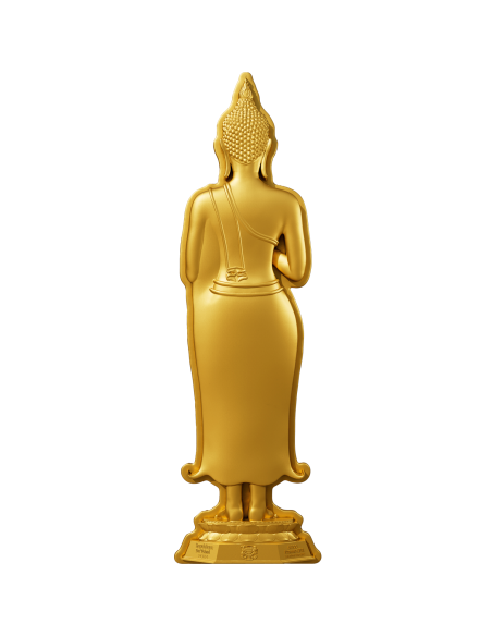 FRIDAY BUDDHA CONTEMPLATION 7 Tage Buddha Serie 1 Oz Silbermünze 5000 Francs Chad 2024 - Coins & More - Tschad