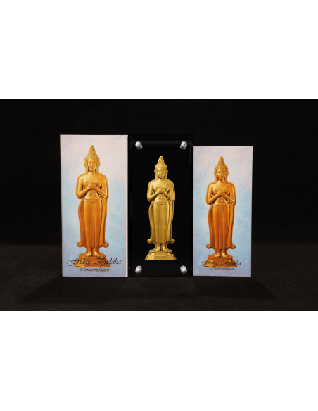 FRIDAY BUDDHA CONTEMPLATION 7 Days Buddha Series 1 Oz Silver Coin 5000 Francs Chad 2024 - Coins & More - Tchad