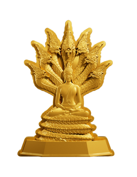 SATURDAY BUDDHA PROTECTION 7 Tage Buddha Serie 1 Oz Silbermünze 5000 Francs Chad 2024 - Coins & More - Tschad