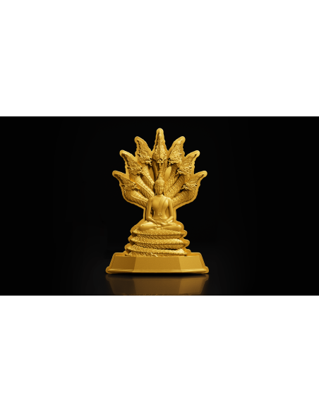 SATURDAY BUDDHA PROTECTION 7 Tage Buddha Serie 1 Oz Silbermünze 5000 Francs Chad 2024 - Coins & More - Tschad