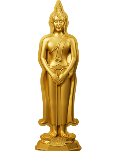 SUNDAY BUDDHA RESTRAINT 7 Tage Buddha Serie 1 Oz Silbermünze 5000 Francs Chad 2024 - Coins & More - Tschad