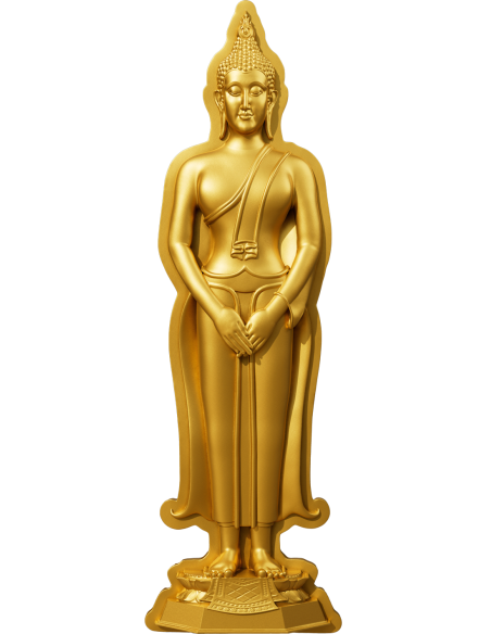 SUNDAY BUDDHA RESTRAINT 7 Tage Buddha Serie 1 Oz Silbermünze 5000 Francs Chad 2024 - Coins & More - Tschad