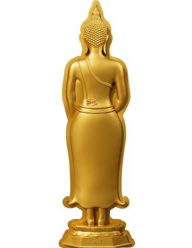 SUNDAY BUDDHA RESTRAINT 7 Tage Buddha Serie 1 Oz Silbermünze 5000 Francs Chad 2024 - Coins & More - Tschad
