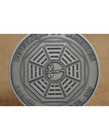 GRAND MASTER LEE CHUN FENG 1 Oz Silver Coin 1000 Francs Cameroon 2025 - Coins & More - Cameroon