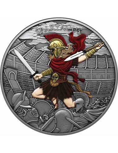SPARTACUS Legendary Warriors 1 Oz Silbermedaille 2025 - Coins & More - Silber