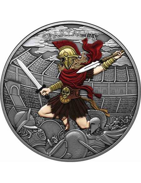SPARTACUS Guerrieri Leggendari 1 Oz Medaglia d'Argento 2025 - Coins & More - Argento