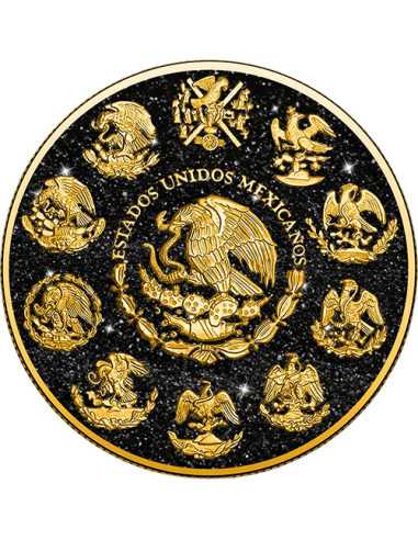 POLVERE DI DIAMANTE BIANCA E NERA Libertad Moneta d'Argento da 1 Oz Messico 2024 - Coins & More - Messico