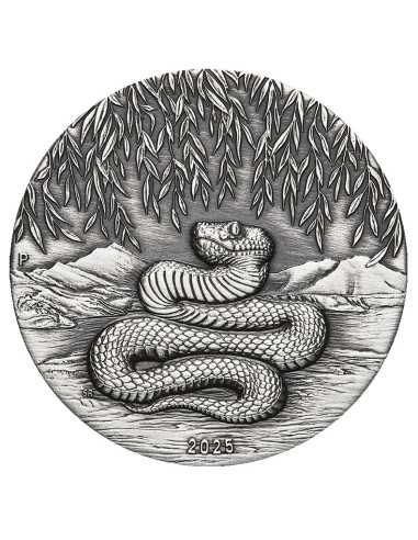 ANNO DEL SERPENTE Moneta d'argento da 2 Oz 2$ Australia 2025 - Coins & More - Australia