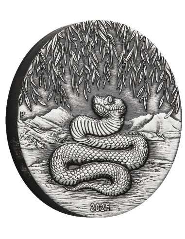 AÑO DE LA SERPIENTE 2 Oz Moneda de Plata 2$ Australia 2025 - Coins & More - Australia