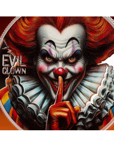 EVIL CLOWN Urban Legends 1 Oz Silbermünze 1000 Francs Kamerun 2025 - Coins & More - Kamerun