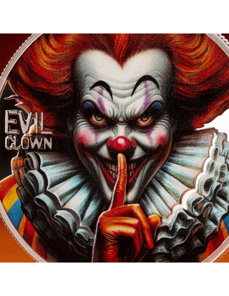 EVIL CLOWN Urban Legends 1 Oz Silbermünze 1000 Francs Kamerun 2025 - Coins & More - Kamerun