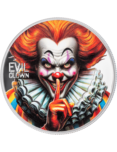 EVIL CLOWN Leggende Urbane Moneta d'Argento da 1 Oz 1000 Franchi Camerun 2025 - Coins & More - Camerun