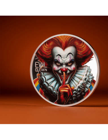 EVIL CLOWN Urban Legends 1 Oz Silbermünze 1000 Francs Kamerun 2025 - Coins & More - Kamerun