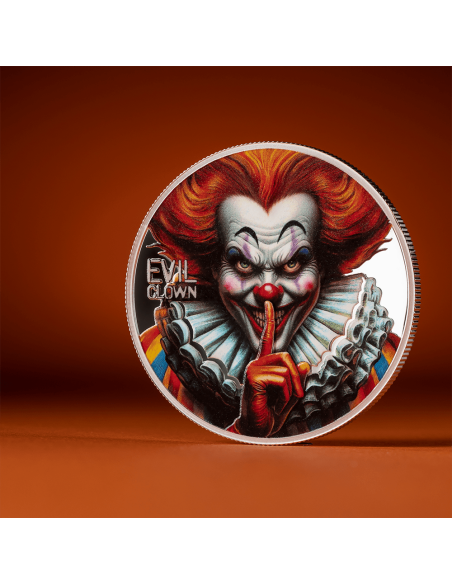 EVIL CLOWN Urban Legends 1 Oz Silbermünze 1000 Francs Kamerun 2025 - Coins & More - Kamerun