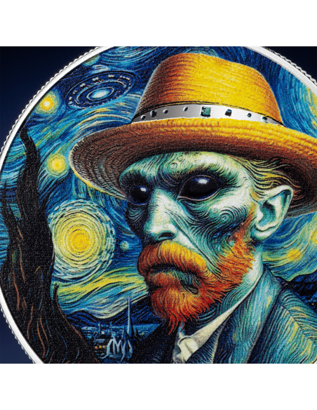 VINCENT VAN GOGH Strangers Among Us Moneta d'Argento da 1 Oz 1000 Franchi Camerun 2025 - Coins & More - Camerun