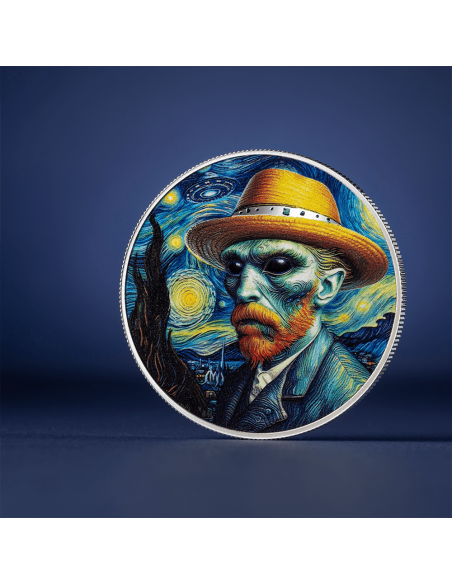 VINCENT VAN GOGH Strangers Among Us Moneta d'Argento da 1 Oz 1000 Franchi Camerun 2025 - Coins & More - Camerun