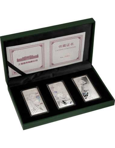 PANDA Set 3x20g Barre d'argento Shanghai Mint 2025 - Coins & More - Cina