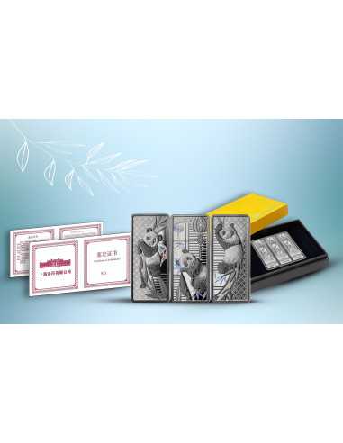 PANDA Set 3x20g Silver Bar Shanghai Mint 2025 - Coins & More - China