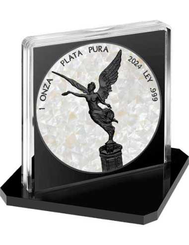 MADRE DI PERLA Nacre Nero Platino Moneta d'Argento da 1 Oz Messico 2024 - Coins & More - Messico