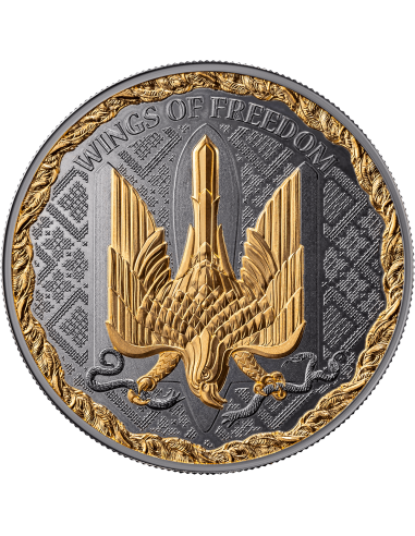 LAS ALAS DE LA LIBERTAD 1 Oz Silver Proof Coin 1000 Satoshi United Crypto States 2025 - Coins & More - Monedas por País