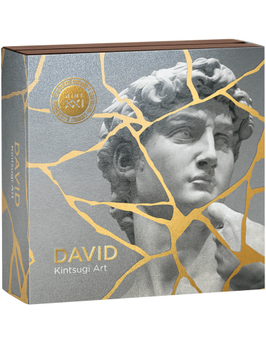 DAVID Kintsugi Art 2 Oz Silbermünze 2000 Francs Kamerun 2025 - Coins & More - Kamerun