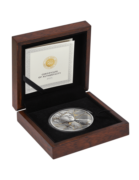 DAVID Kintsugi Arte 2 Oz Moneda de Plata 2000 Francos Camerún 2025 - Coins & More - Camerún