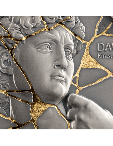 DAVID Kintsugi Art Moneta d'Argento da 2 Oz 2000 Franchi Camerun 2025 - Coins & More - Camerun