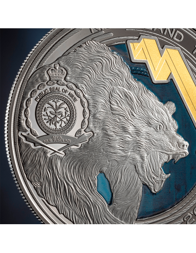 MERCATI BULL E BEAR Edizione Rutenio 1 Oz Moneta d'Argento 2$ Niue 2025 - Coins & More - Niue