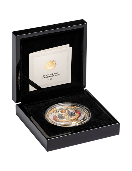 Moneta d'argento ISIS Gold Grandeur da 5 Oz 5000 Franchi Camerun 2025 - Coins & More - Niue
