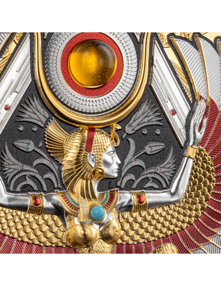 Moneta d'argento ISIS Gold Grandeur da 5 Oz 5000 Franchi Camerun 2025 - Coins & More - Niue