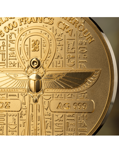 Moneta d'argento ISIS Gold Grandeur da 5 Oz 5000 Franchi Camerun 2025 - Coins & More - Niue