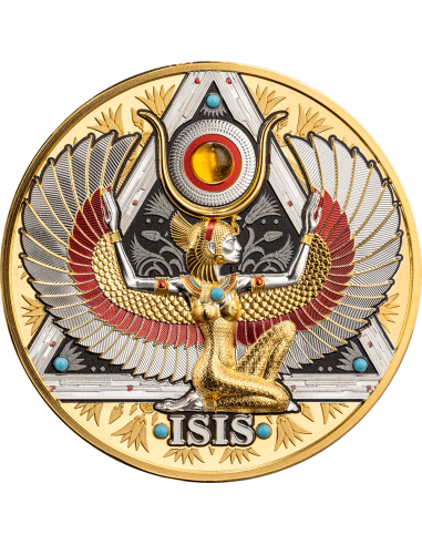 Moneta d'argento ISIS Gold Grandeur da 5 Oz 5000 Franchi Camerun 2025 - Coins & More - Niue