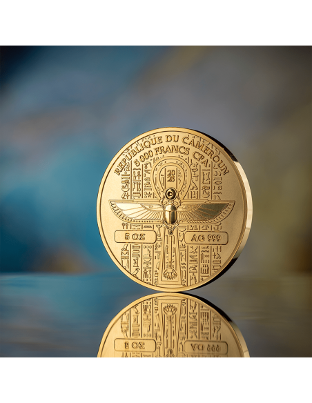 Moneta d'argento ISIS Gold Grandeur da 5 Oz 5000 Franchi Camerun 2025 - Coins & More - Niue