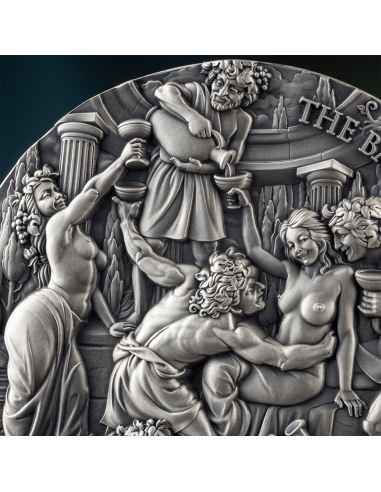 LA BACCHANALIA Bellezza Celeste 5 Oz Moneta d'Argento 5000 Franchi Camerun 2025 - Coins & More - Camerun