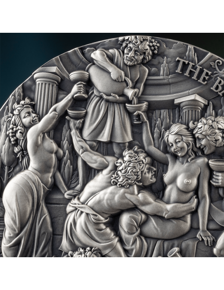 LA BACANALIA Belleza Celestial Moneda de Plata de 5 Oz 5000 Francos Camerún 2025 - Coins & More - Camerún