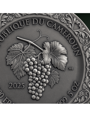 LA BACANALIA Belleza Celestial Moneda de Plata de 5 Oz 5000 Francos Camerún 2025 - Coins & More - Camerún