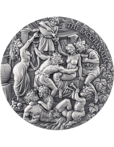 LA BACANALIA Belleza Celestial Moneda de Plata de 5 Oz 5000 Francos Camerún 2025 - Coins & More - Camerún
