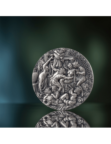 LA BACANALIA Belleza Celestial Moneda de Plata de 5 Oz 5000 Francos Camerún 2025 - Coins & More - Camerún