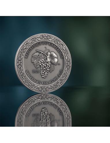 LA BACANALIA Belleza Celestial Moneda de Plata de 5 Oz 5000 Francos Camerún 2025 - Coins & More - Camerún