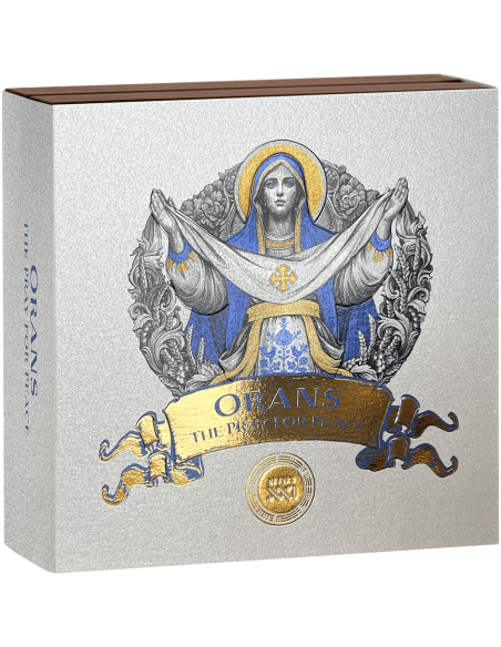 ORANS : LA PRIÈRE POUR LA PAIX Pièce de 5 Oz en argent 10$ Niue 2025 - Coins & More - Niue