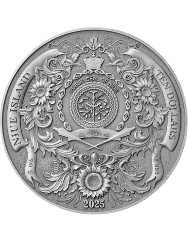 ORANS : LA PRIÈRE POUR LA PAIX Pièce de 5 Oz en argent 10$ Niue 2025 - Coins & More - Niue