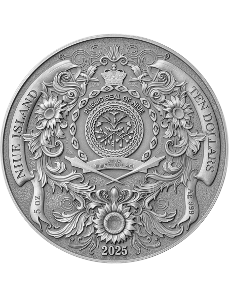 ORANS : LA PRIÈRE POUR LA PAIX Pièce de 5 Oz en argent 10$ Niue 2025 - Coins & More - Niue